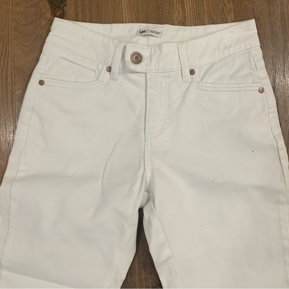 Lee Jeans White Capri Size 6 Medium - Picture 2 of 8
